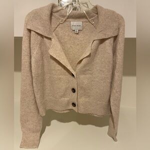Pink Rose Cardigan in Cream - Size S